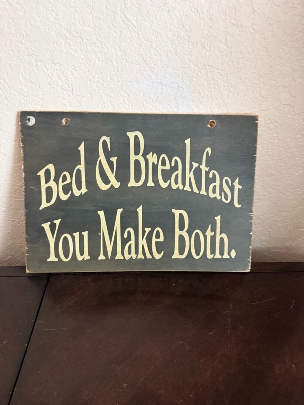 Rustic “Bed & Breakfast” Wood Sign. 8x11